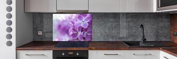 Panel para cocina flores lilas