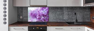 Panel para cocina flores lilas