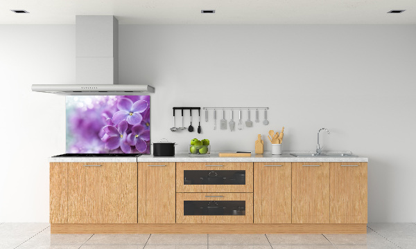 Panel para cocina flores lilas