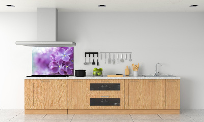 Panel para cocina flores lilas