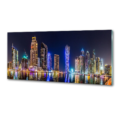 Panel para cocina Dubái de noche