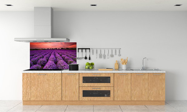 Panel de pared de cocina campo de lavanda