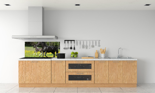 Salpicadero de cocina Yegua con potro