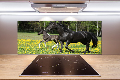 Salpicadero de cocina Yegua con potro