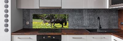 Salpicadero de cocina Yegua con potro