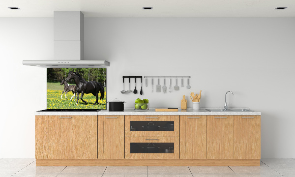 Salpicadero de cocina Yegua con potro