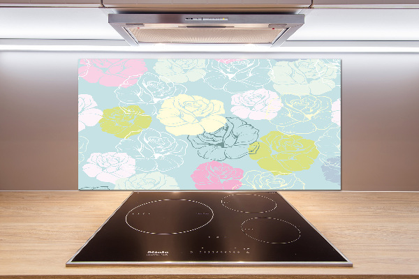 Panel para cocina Rosas