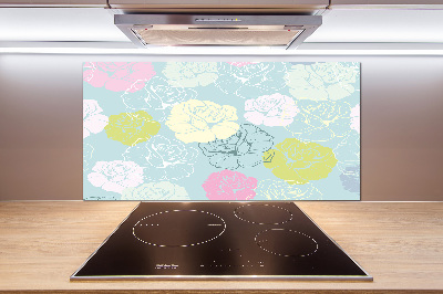 Panel para cocina Rosas