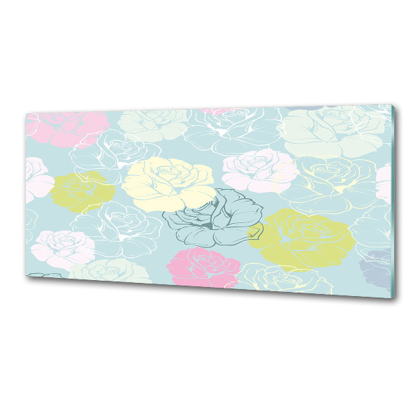 Panel para cocina Rosas