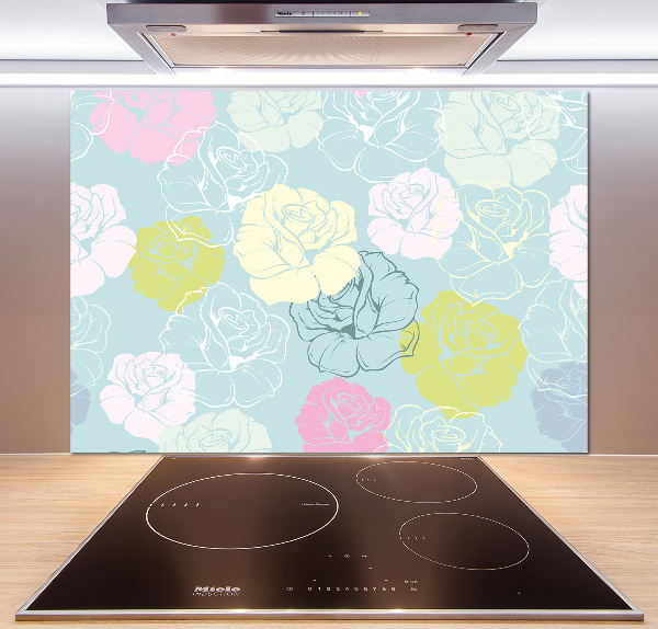 Panel para cocina Rosas
