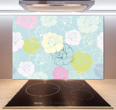 Panel para cocina Rosas