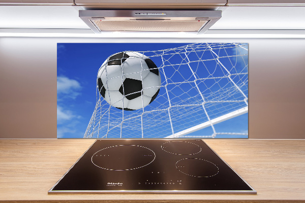 Panel para cocina El balón está en la portería.