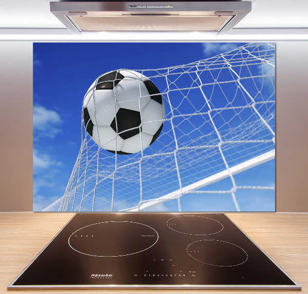 Panel para cocina El balón está en la portería.