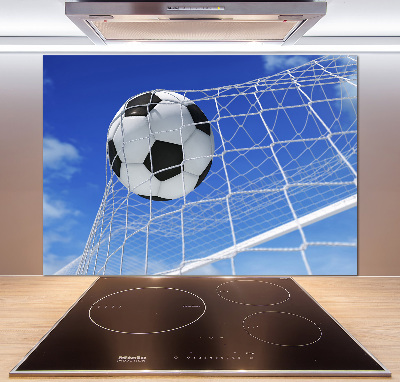 Panel para cocina El balón está en la portería.