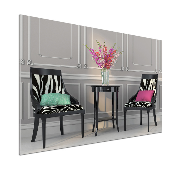 Panel antisalpicaduras Dos sillas