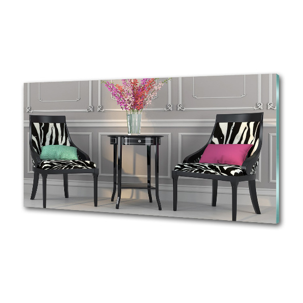 Panel antisalpicaduras Dos sillas