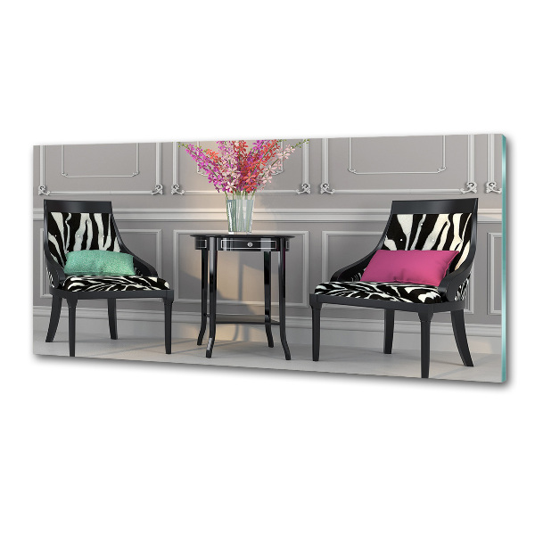 Panel antisalpicaduras Dos sillas