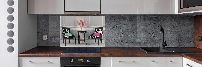 Panel antisalpicaduras Dos sillas