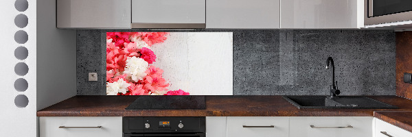 Panel de pared de cocina Flores
