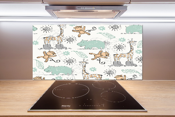 Panel de pared de cocina Animales