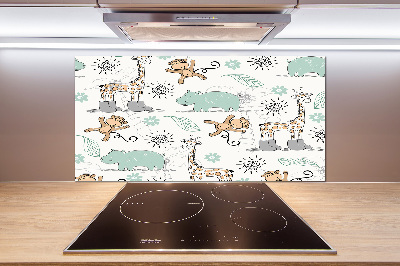 Panel de pared de cocina Animales