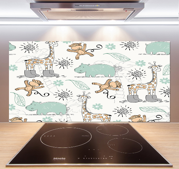 Panel de pared de cocina Animales