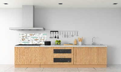 Panel de pared de cocina Animales