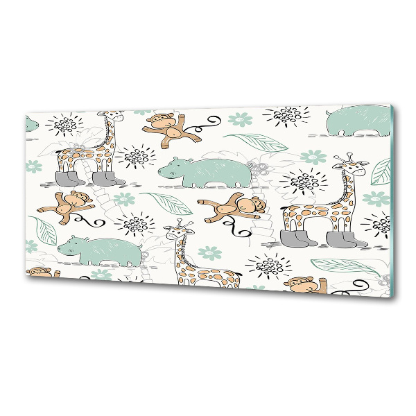 Panel de pared de cocina Animales