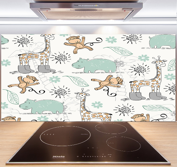 Panel de pared de cocina Animales