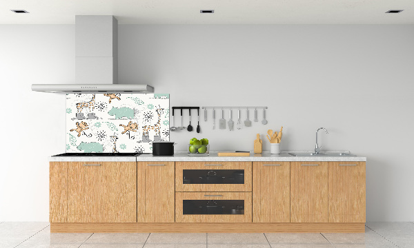 Panel de pared de cocina Animales