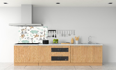 Panel de pared de cocina Animales