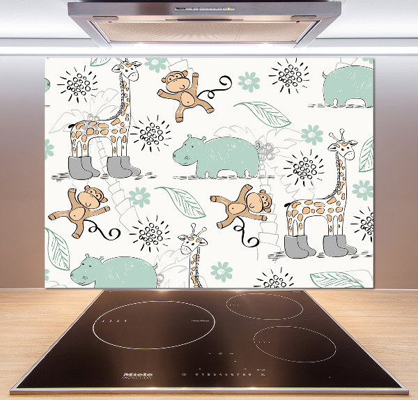 Panel de pared de cocina Animales