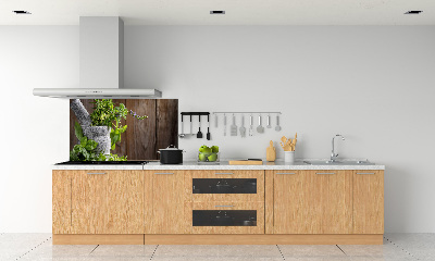 Panel para cocina Hierbas en un mortero