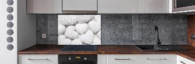 Panel para cocina Fondo de corazón blanco