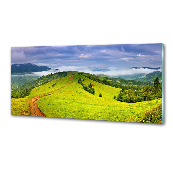 Salpicadero de cocina Colinas verdes