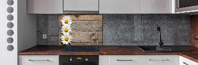 Panel para cocina Madera de margaritas