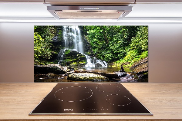 Panel para cocina Cascada en el bosque