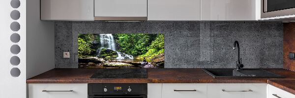 Panel para cocina Cascada en el bosque