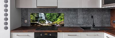 Panel para cocina Cascada en el bosque