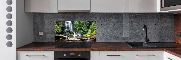 Panel para cocina Cascada en el bosque
