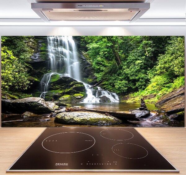 Panel para cocina Cascada en el bosque