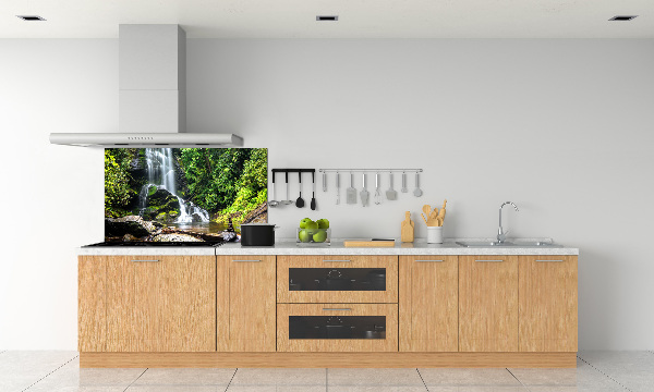 Panel para cocina Cascada en el bosque