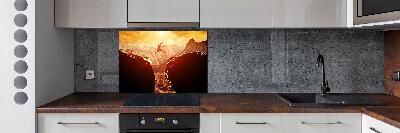 Panel lacobel Skok nad przepaścią