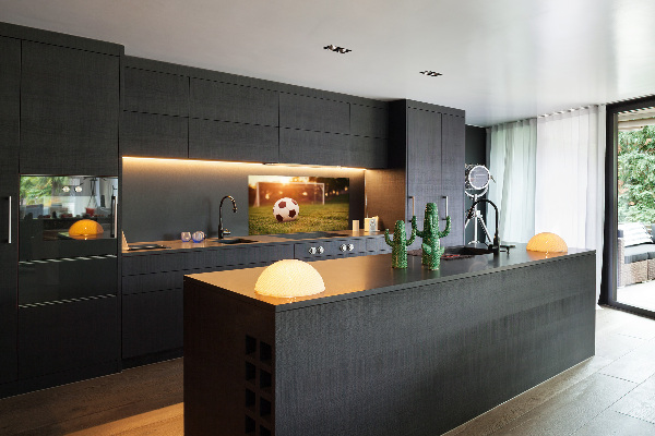 Panel de pared de cocina El balón en el campo