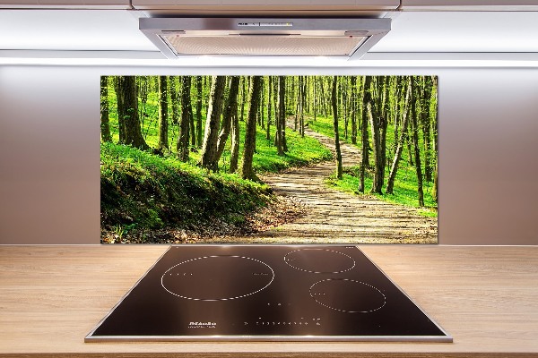 Panel do kuchni Ścieżka w lesie