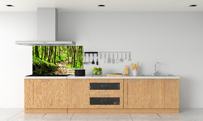 Salpicadero para cocina Camino en el bosque