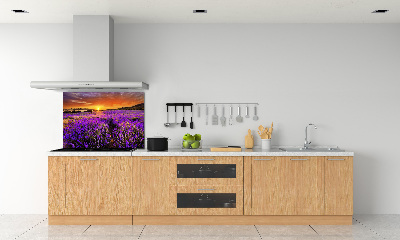 Panel de pared de cocina campo de lavanda