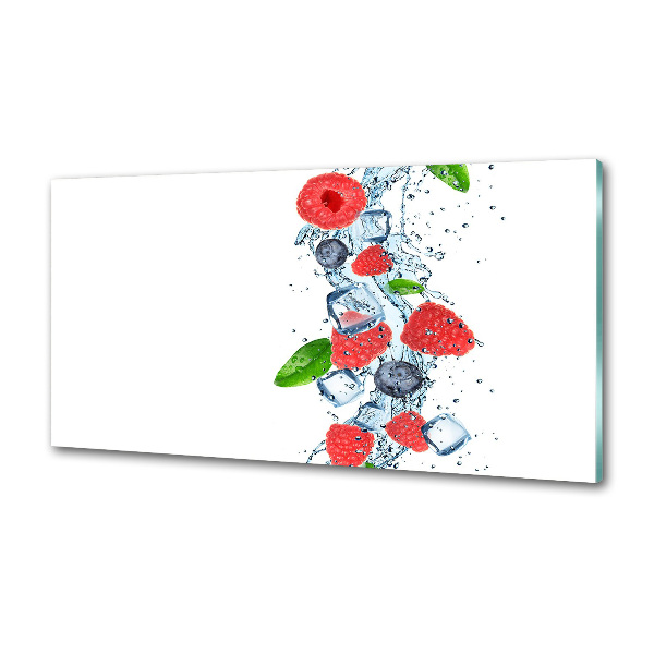 Panel lacobel Owoce leśne z lodem