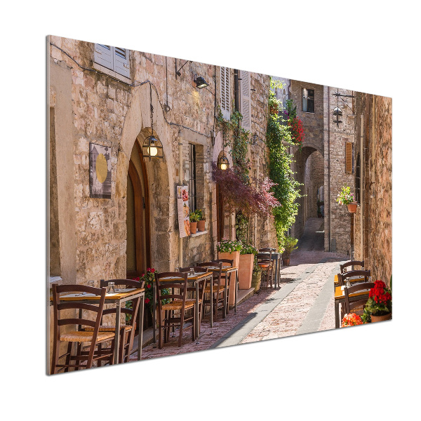 Panel antisalpicaduras Calle italiana