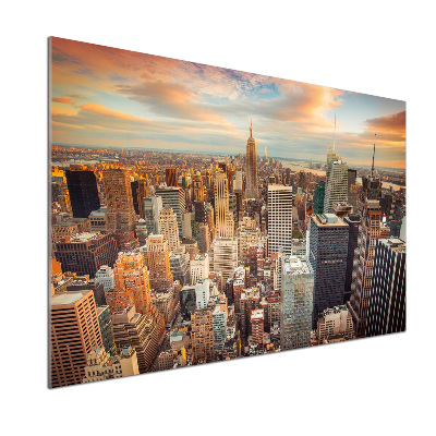 Panel lacobel Nowy Jork lot ptaka